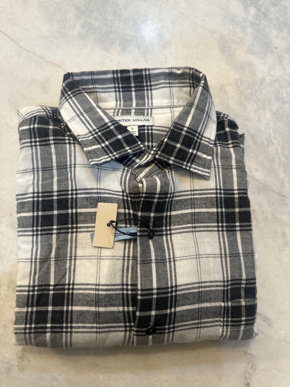 Peter Millar button down untuck it shirt